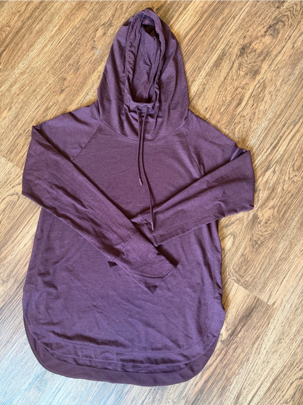 Athleta Uptempo Maroon Cowl Neck Hoodie MED